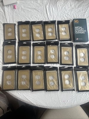 Quantity 19 Rio Salto Brass Gold Outlet Covers