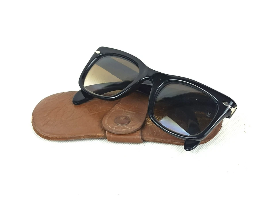 VINTAGE ICONIC EVERYDAY PERSOL MEFLECTO RATTI SUNGLASSES 1960s SIZE 48-18 140 MM - Image 2 of 4