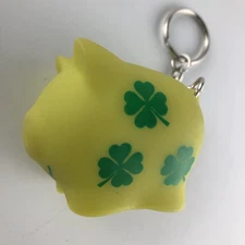 Hog Wild Toys Lucky 🍀 Green Pig coin holder keychain plastic hogwildtoys