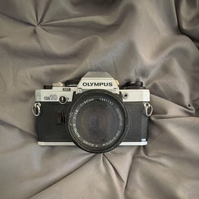 Olympus OM10 35mm Film SLR Camera Body Silver/Black OM-10 Model