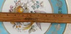 Aynsley England 11" Dinner Plate - Turquoise w/ Gold Gilt - Bird & Fruit Basket — photo 4