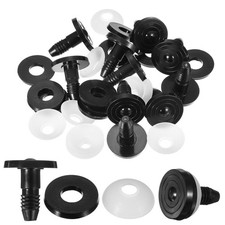 30mm Doll Joints, 10Set Plastic Removable Animal Joints Parts, Black Clear