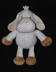 ?FILANTEX grey white striped dog blanket plush 24 cm NEW