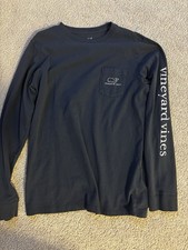 Vineyard Vines Kids Long Sleeve T-Shirt Size M, 12-14 Navy Blue