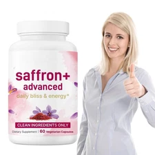 Saffron Extract Advanced Supplements 60 Veggie Capsules 10-in-1 with Saffron US