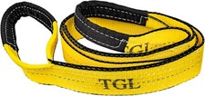 3 inch, 8 Foot Tree Saver, Emergency Recovery Tow Strap Winch Extension, Pull...
