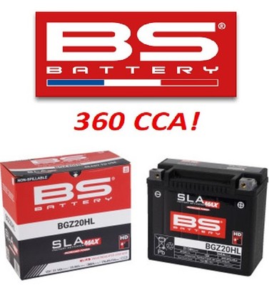BS BATTERY BTX20HL HARLEY SOFTAIL HERITAGE SLIM FAT BOY SPRINGER FXSTC ROCKER