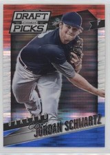 2014 Prizm Perennial Draft Picks Red White & Blue Pulsar Jordan Schwartz #40 1v7