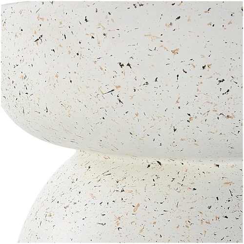 Uttermost 22966 Inhale 16" Diameter Resin Accent Table - White - Picture 3 of 6