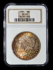 NGC MS 64 1885 Silver Morgan Dollar  - Beautiful toning both side!
