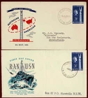Australia 1955 USA Friendship Memorial  FDC Cover x2