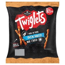 Full Box of 12 Bags Jacobs Twiglets 105g