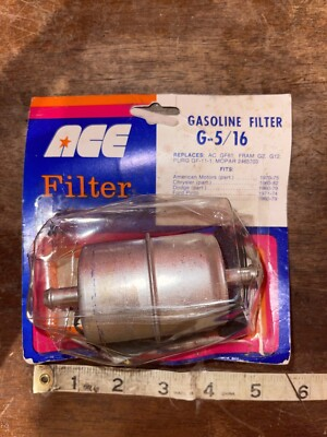 #ad Vintage ACE Gas Filter G5 16 for Dodge Fore Plymouth 1960’s 70’s Fuel Filter $1.03