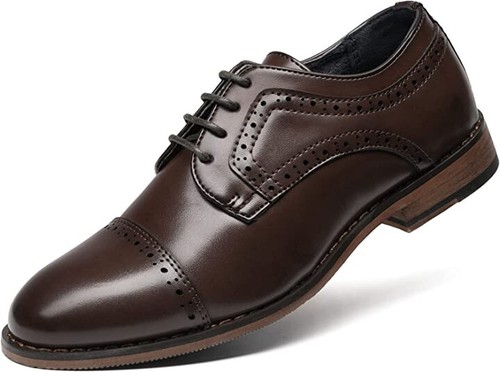 NEW IN BOX SIZE 4 Bruno Marc BIG KID Boy Prince-K1 Classic Oxfords Dress Shoes