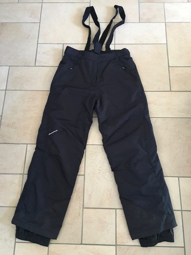 Quechua Dechatlon Pantalone Sci Ski Snow Salopette Donna Nero Tg. 46 - 170  cm | eBay
