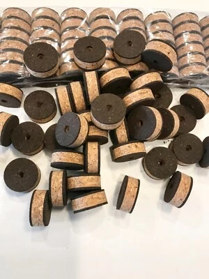 MOGO'S Cork Rings 12 Recoil Burl , 1 1/4" x 1/2" x 1/4" Hole