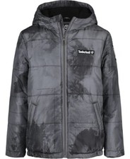 New Timberland Boy s Storm Print Puffer Jacket TLFEM06F-017 MSRP 110