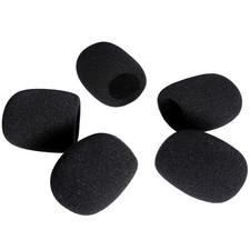5x Replace Microphone Mic Grill Windshield Wind Shield Sponge Foam Cover Black