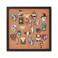1Pc Pin Board Square Cork Board Bulletin Display Board 0.8inch Thick Wall
