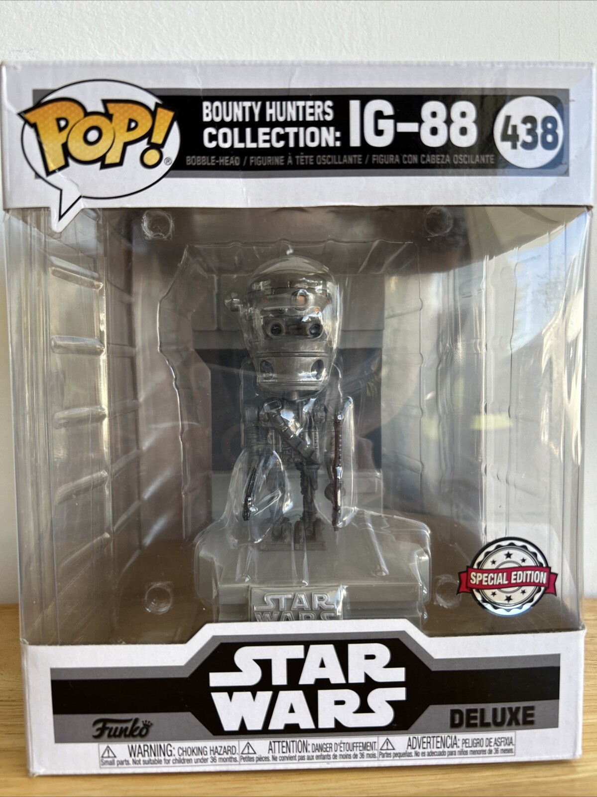 Funko Pop! Star Wars Bounty Hunters Collection Ig-88 #438 Gamestop Exclusive