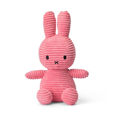 Nijntje & Miffy Kuscheltier Bon Ton Toys Cord sitzend Farbe rosa pink 23 cm