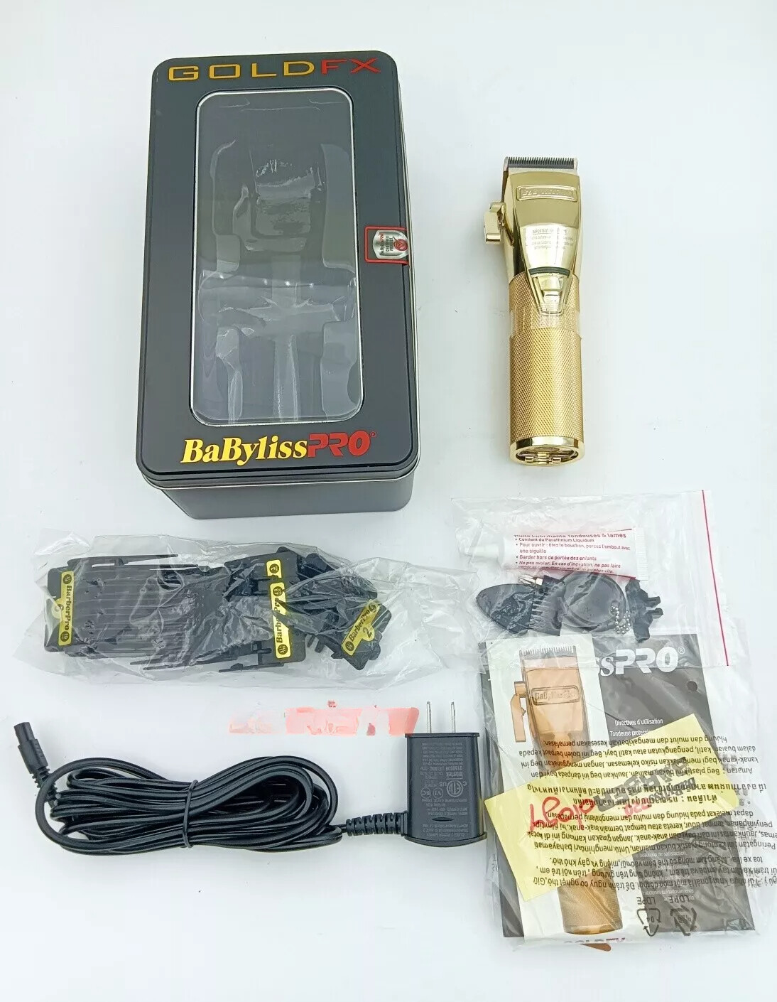 NEW Babyliss Pro Gold FX870G METALFX Metal Lithium Clipper Cord/Cordless