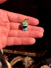 Sesame Street Cookie Monster Green Apple Micro Charm Zip Pull