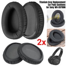 Replacement Ear Pads Cushion for Sony WH-CH700N WH-CH710N Headphones Dark Grey