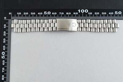 NEAR MINT w/526 End Link* Vintage OMEGA 1118 18mm Stainless Steel