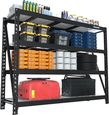 WORKPRO 68" Ultra Wide 4-Tier Metal Garage Shelving Unit 7200 LBS Capacity