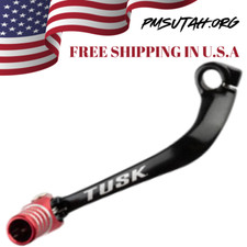 TUSK Folding Shift Lever Black/Blue Tip Compatible with