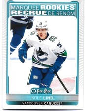 2021-22 O-Pee-Chee KOLE LIND Vancouver Canucks Marquee Rookies RC #504