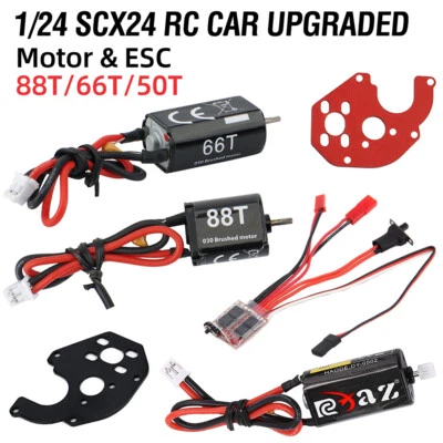030 050 Bürsten Motor ESC 88T 66T 50T für 1/24 RC Auto Crawler Axial Scx24