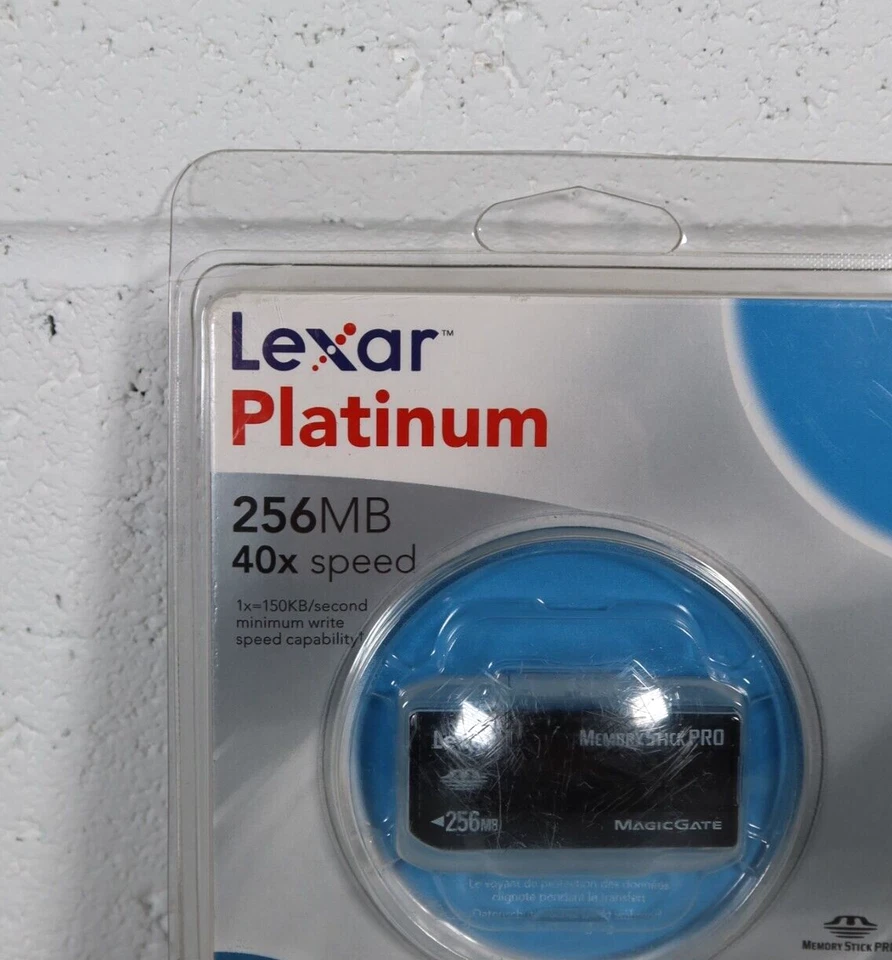 Lexar Platinum 256mb 40x Speed Memory Stick Pro Card - New and Sealed - Image 2 of 4