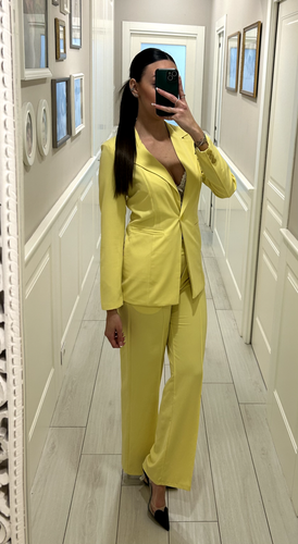 tailleur donna giallo tg M nuovo - Foto 3 di 8