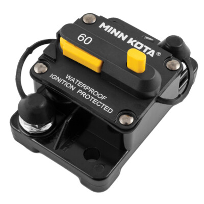 Minn Kota 60A Circuit Breaker 60 Amp Waterproof Marine for Trolling Motor MKR-27