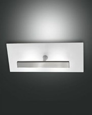 FABAS LUCE NOVA LED DECKENLEUCHTE WEISS/NICKEL SATINIERT