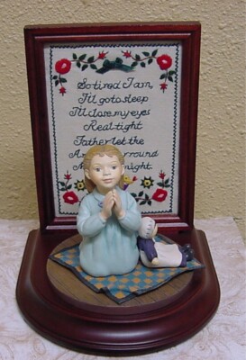 Amish Heritage Willitts 1994 LIMITED EDITION 30043 CAROLINE'S BEDTIME PRAYER