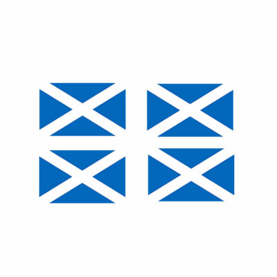 4er Set Schottland FLAGGE Temporäres Tattoo Wasserdicht Hält 1 Woche Schottische Flagge