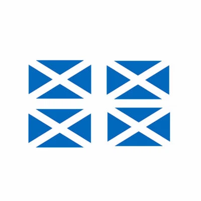 Set of 4 Scotland FLAG Temporary Tattoo Waterproof Lasts 1 week Scottish Flag