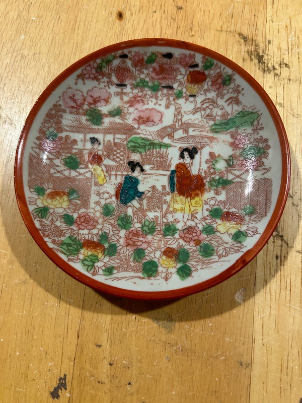 Geisha Ware Japan saucer 5 1/4 inch diameter