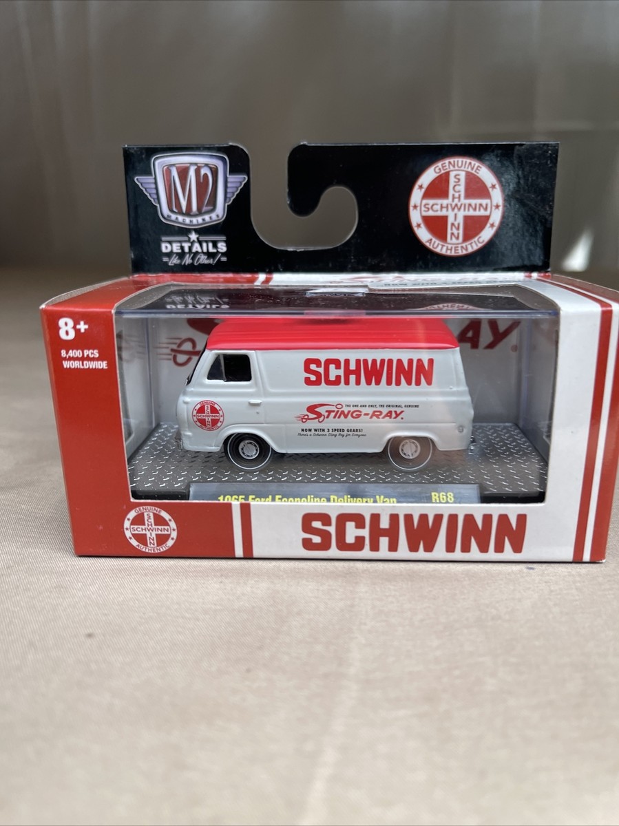 M2 Machines R68 SCHWINN Stingray 1965 Ford Econoline Delivery Van