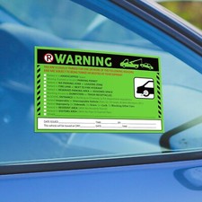 100 Parking Violation Stickers Hard to Remove - Parking Tickets - No Parking ...