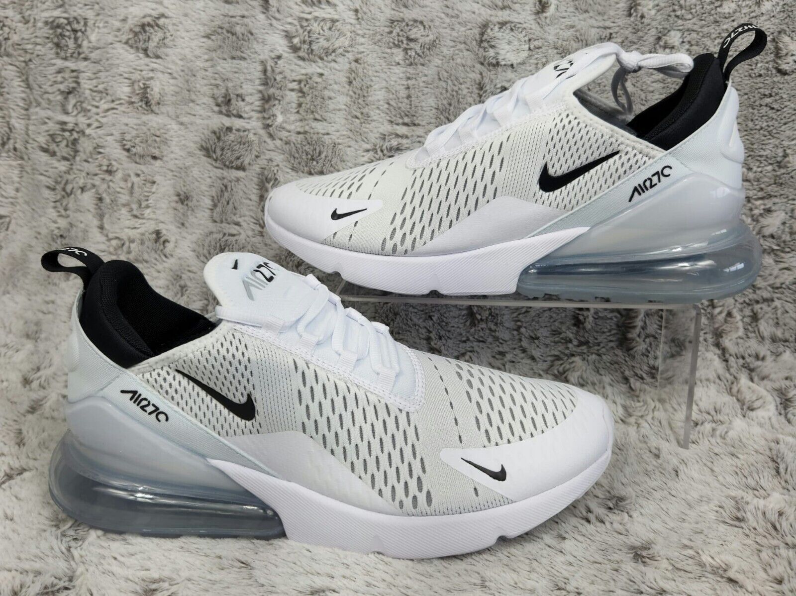 Nike Air Max 270 White Men&#039;s Shoes Size 12 Comfortable 888412058150 |