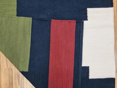 Alfombra Kilim de algodón tejida a mano alfombra de cocina alfombra de sala alfombra de tejido plano para sala de estar - Imagen 4 de 6