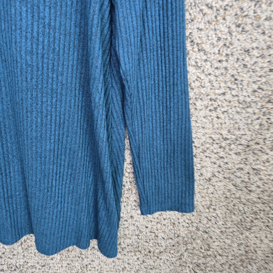 Top Lane Bryant para mujer Plus 18/20 azul acanalado tejido cuello falso túnica informal damas Foto 2 de 4