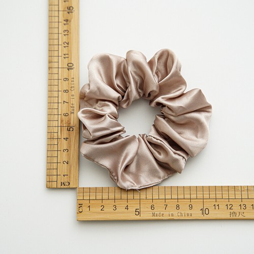 DIY Girls Large Size Smooth Satin Headdress Hair Rope Scrunchies Hair Ring Ti 。 - Picture 2 of 30