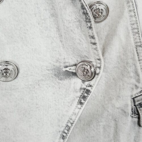 DECJUBA Womens Size 8 Ellen Denim Military Jacket - Picture 4 of 9