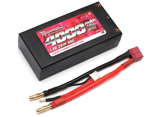 Team Raffee TRC/302472 LiPo Battery Short 7.4V 4000mAh 40C With T Connector