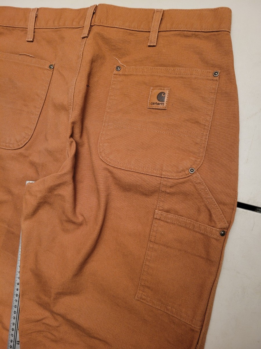 Carhartt Double Knee Pants 36x30 Brown Utility Work Y2K B136 BRN